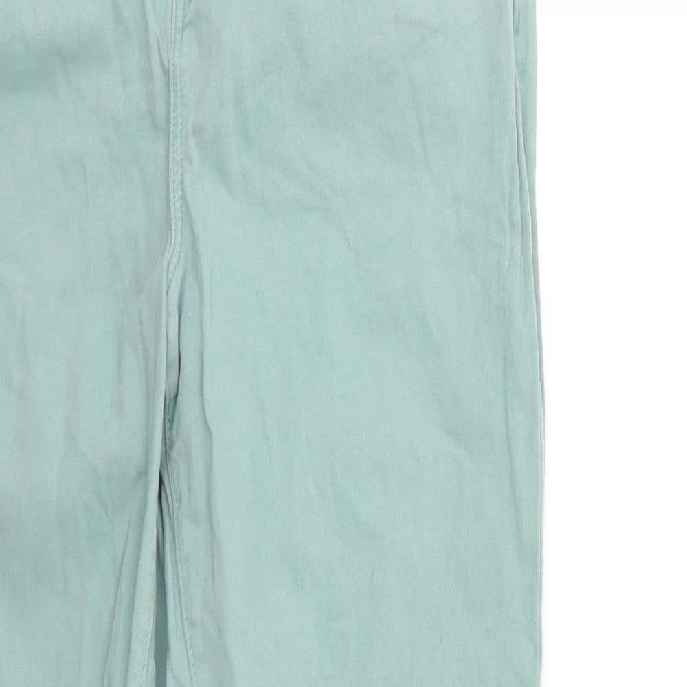 TU Womens Green  Denim Straight Jeans Size 12 L30 in