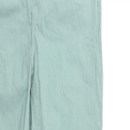 TU Womens Green  Denim Straight Jeans Size 12 L30 in