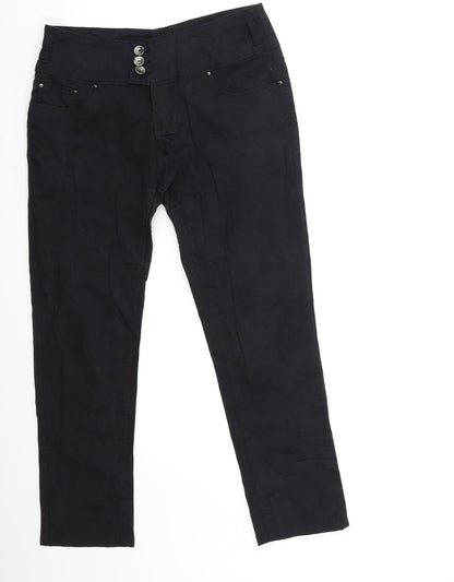 Womens UK Size 30 in Preworn Regular Fit Skinny Black Jeans