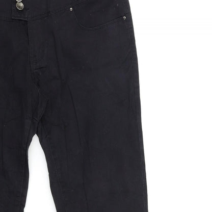 Womens UK Size 30 in Preworn Regular Fit Skinny Black Jeans