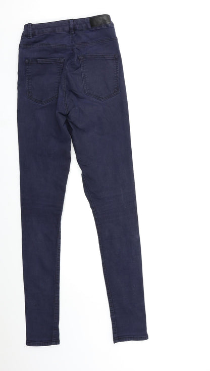 Never denim Womens Blue  Denim Skinny Jeans Size S L32 in