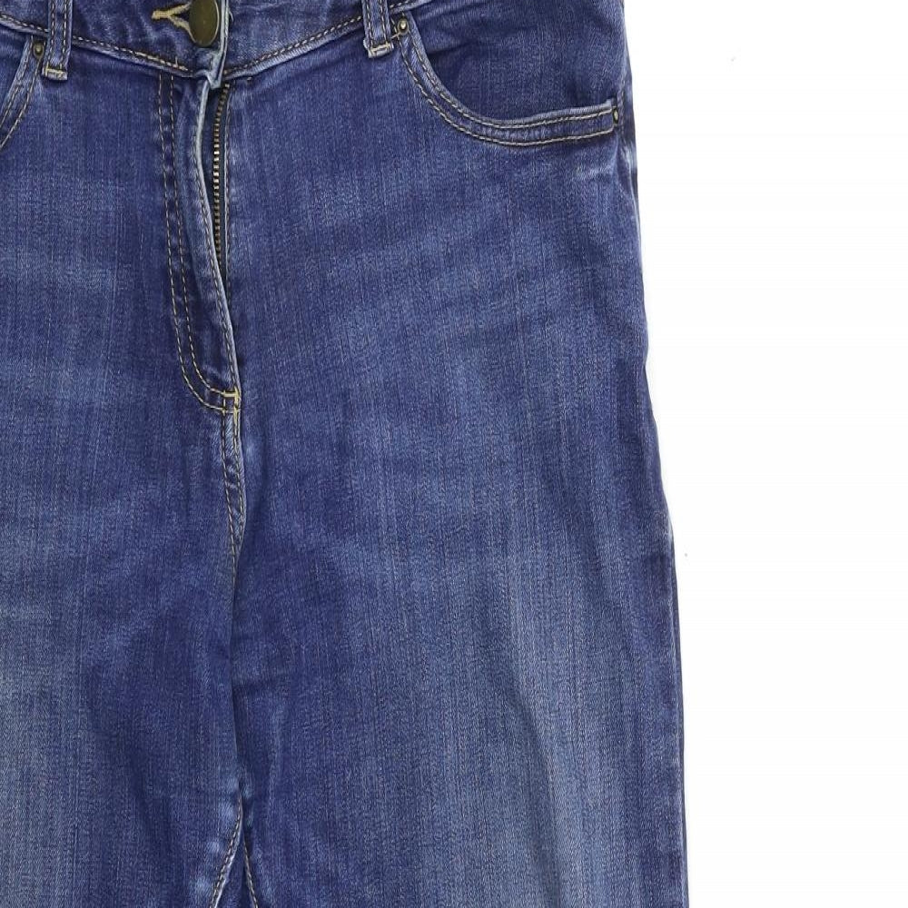Womens UK Size 10 Marks and Spencer Regular Fit Straight Blue Jeans