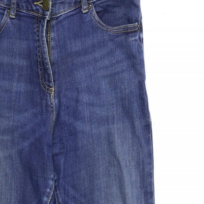 Womens UK Size 10 Marks and Spencer Regular Fit Straight Blue Jeans