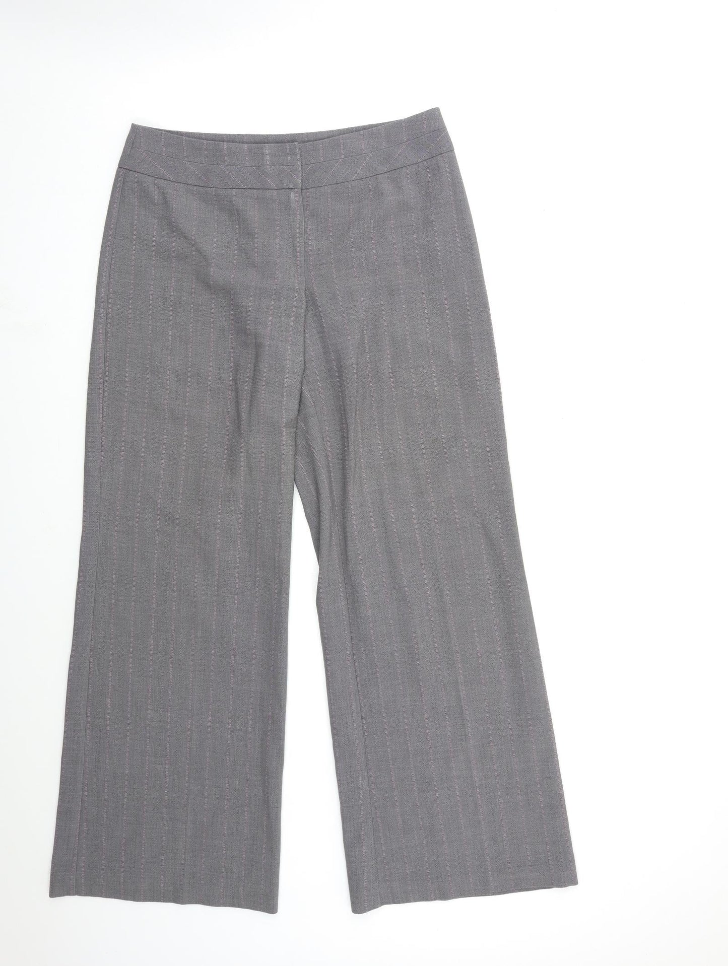 Womens UK Size 12 Marks and Spencer Regular Fit  Grey Trousers