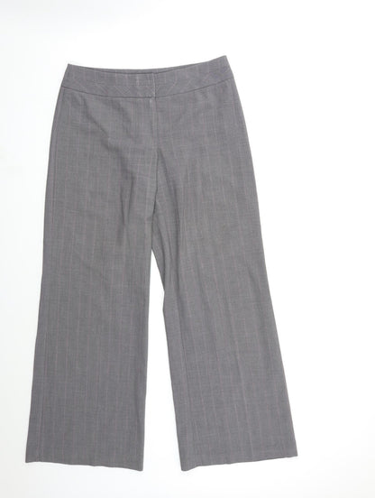 Womens UK Size 12 Marks and Spencer Regular Fit  Grey Trousers