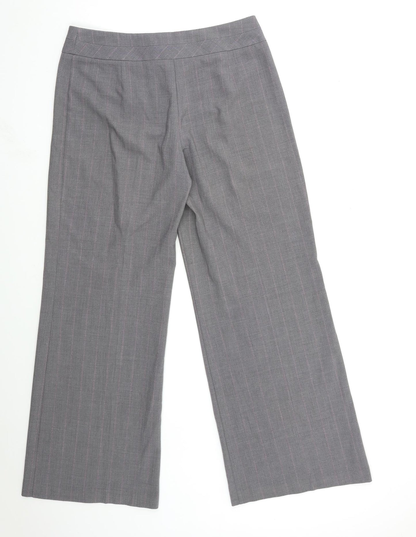 Womens UK Size 12 Marks and Spencer Regular Fit  Grey Trousers