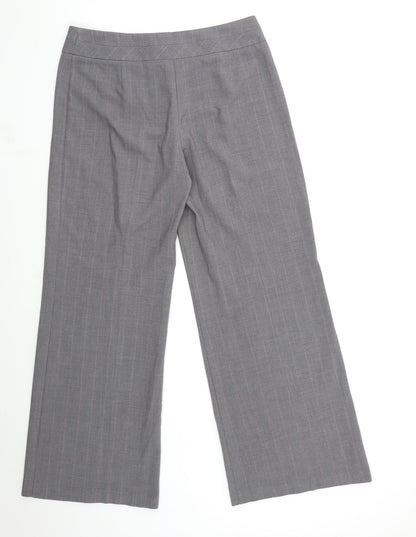 Womens UK Size 12 Marks and Spencer Regular Fit  Grey Trousers