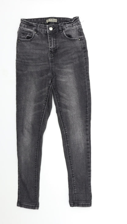 Denim & Co. Womens Black  Denim Skinny Jeans Size 8 L26 in