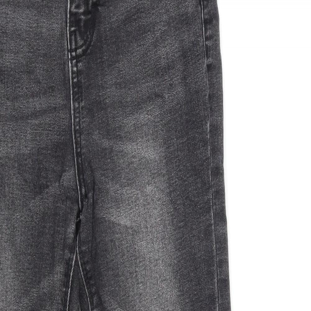 Denim & Co. Womens Black  Denim Skinny Jeans Size 8 L26 in