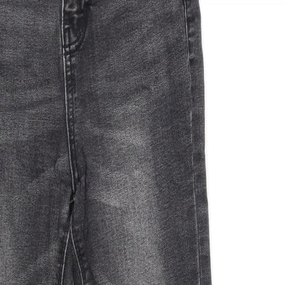 Denim & Co. Womens Black  Denim Skinny Jeans Size 8 L26 in
