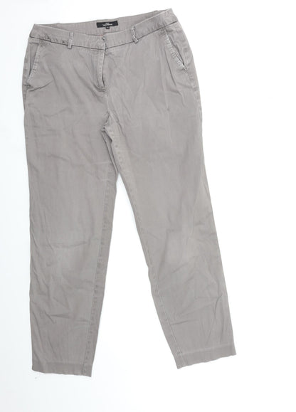 NEXT Womens Grey   Skinny Jeans Size 12 L28 in