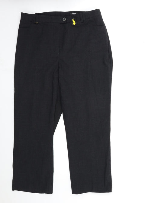 Mens UK Size 32 in warbush Regular Fit  Black Trousers