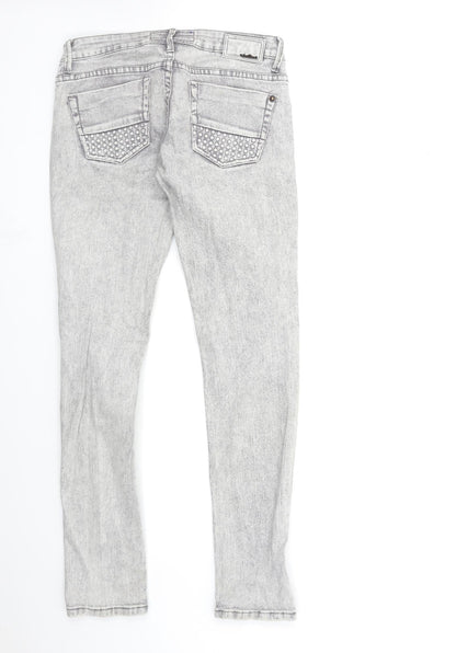 Exclusive Style Womens Grey  Denim Skinny Jeans Size 28 in L31 in