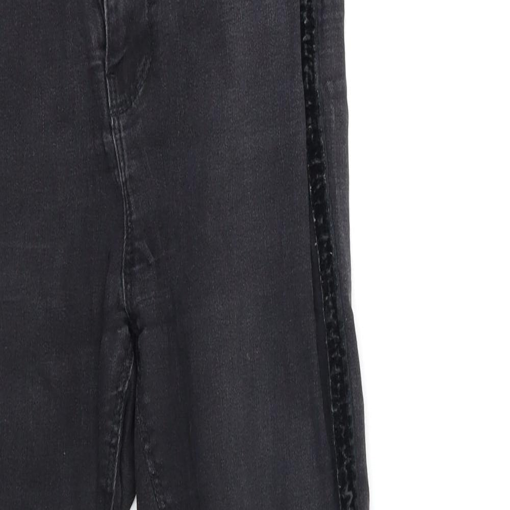 Womens UK Size 23 in Preworn Regular Fit Skinny Black Jeans