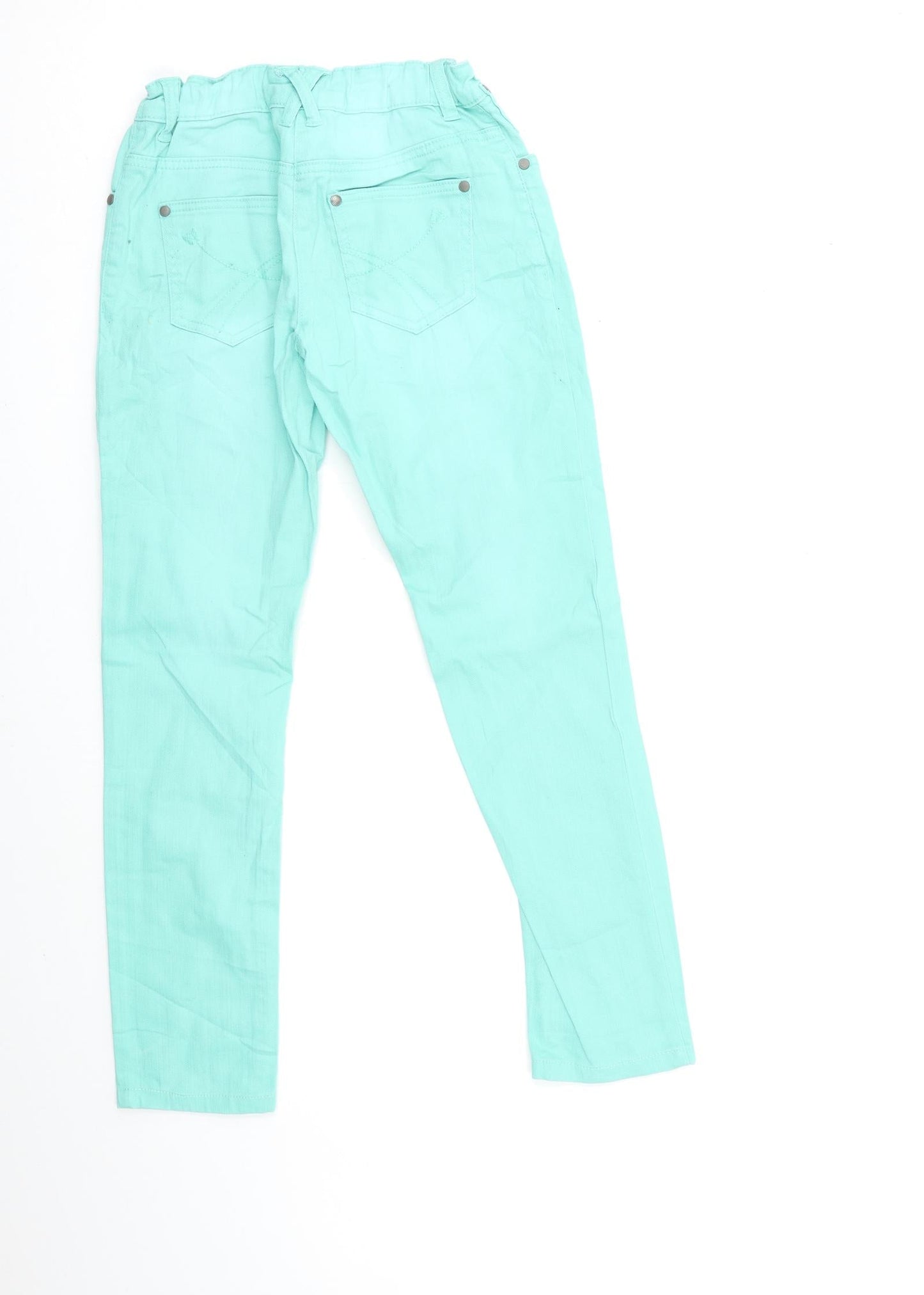 Yigga Girls Green  Denim Skinny Jeans Size 12-13 Years