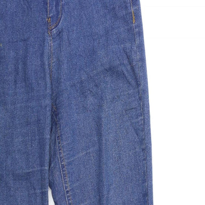 Womens UK Size 8 SINSAY Regular Fit Skinny Blue Jeans