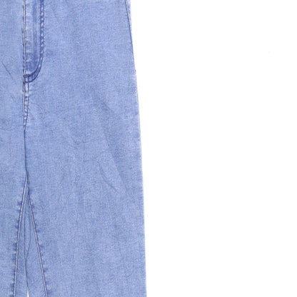 Womens UK Size 6 Diverse Regular Fit Skinny Blue Jeans