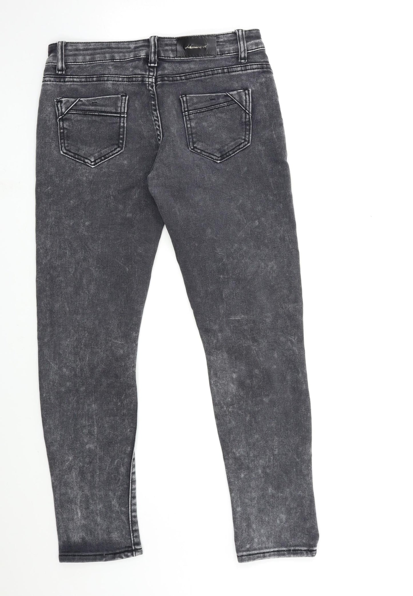 Womens UK Size 28 in Preworn Regular Fit Skinny Grey Jeans