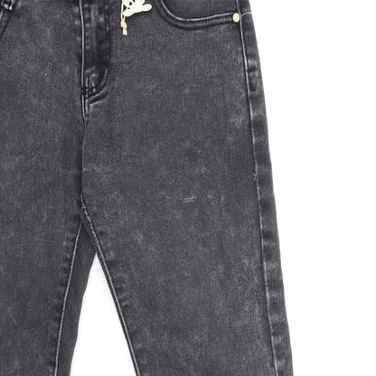 Womens UK Size 28 in Preworn Regular Fit Skinny Grey Jeans
