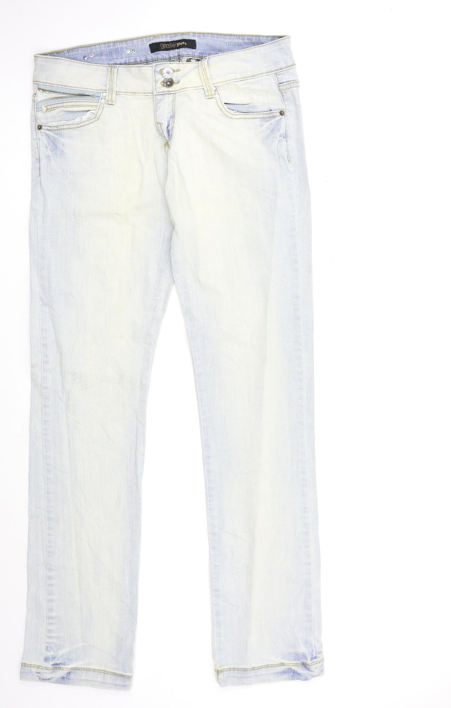 House Jeans Womens Blue  Denim Straight Jeans Size 31 in L34 in