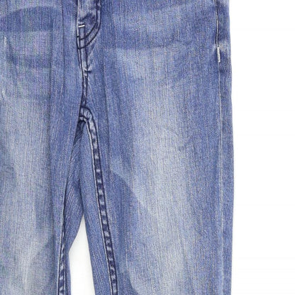 Womens UK Size 8 SINSAY Regular Fit Skinny Blue Jeans