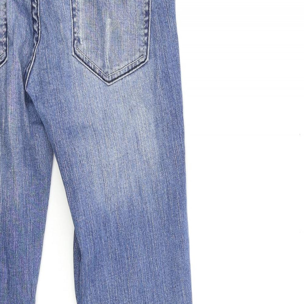 Womens UK Size 8 SINSAY Regular Fit Skinny Blue Jeans