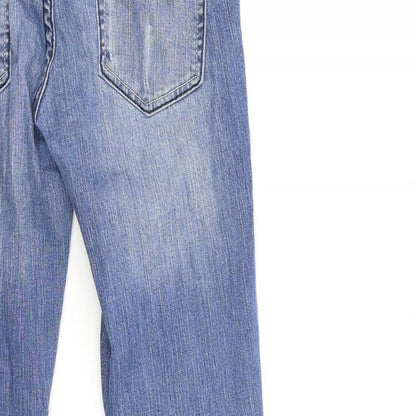 Womens UK Size 8 SINSAY Regular Fit Skinny Blue Jeans