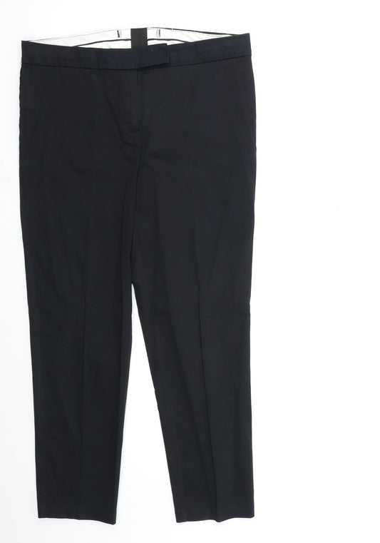 Preworn Womens Black   Trousers  Size 34 in L27 in
