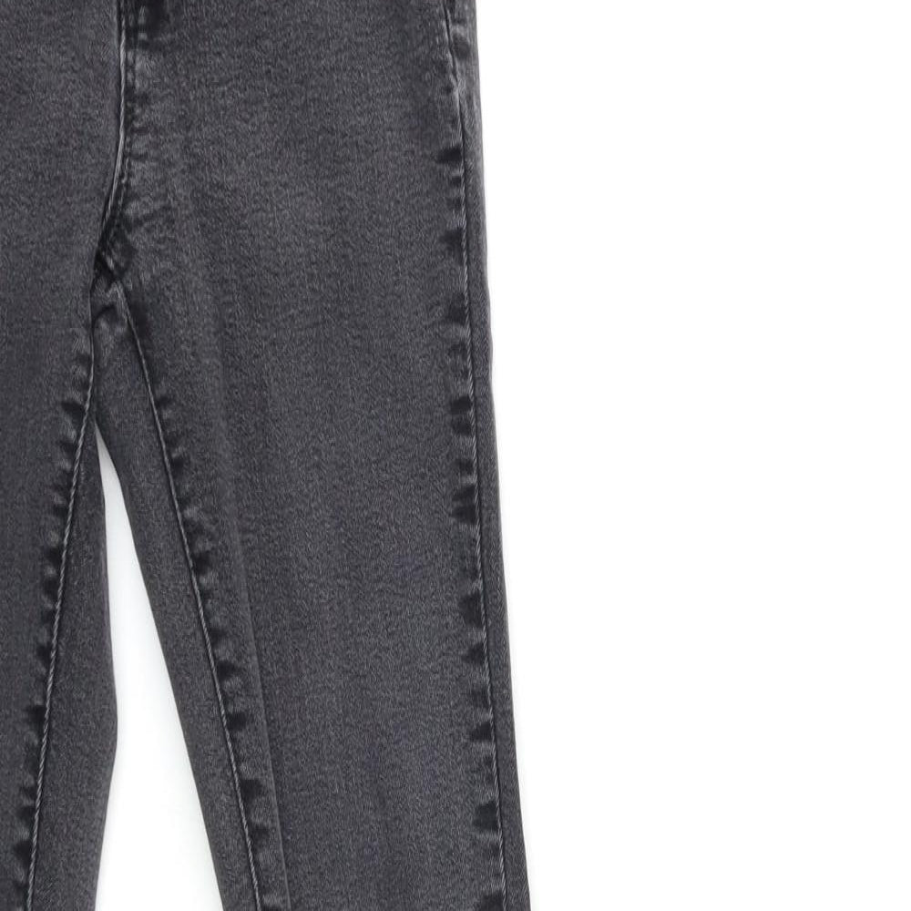 Denim & Co. Womens Grey  Denim Skinny Jeans Size 6 L28 in