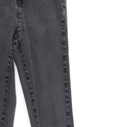 Denim & Co. Womens Grey  Denim Skinny Jeans Size 6 L28 in