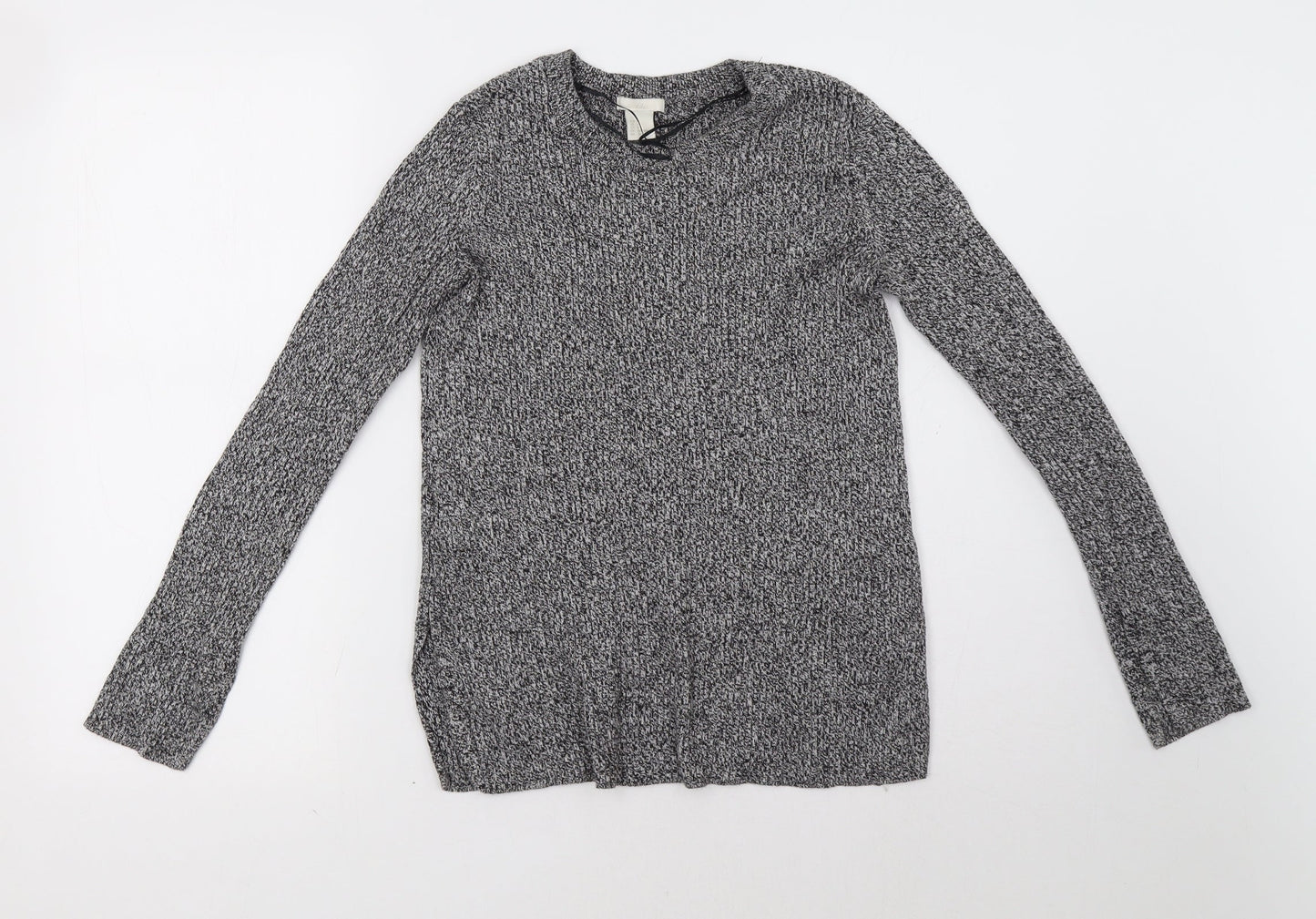 H&M Womens Grey   Pullover Sweatshirt Size M