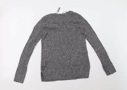 H&M Womens Grey   Pullover Sweatshirt Size M
