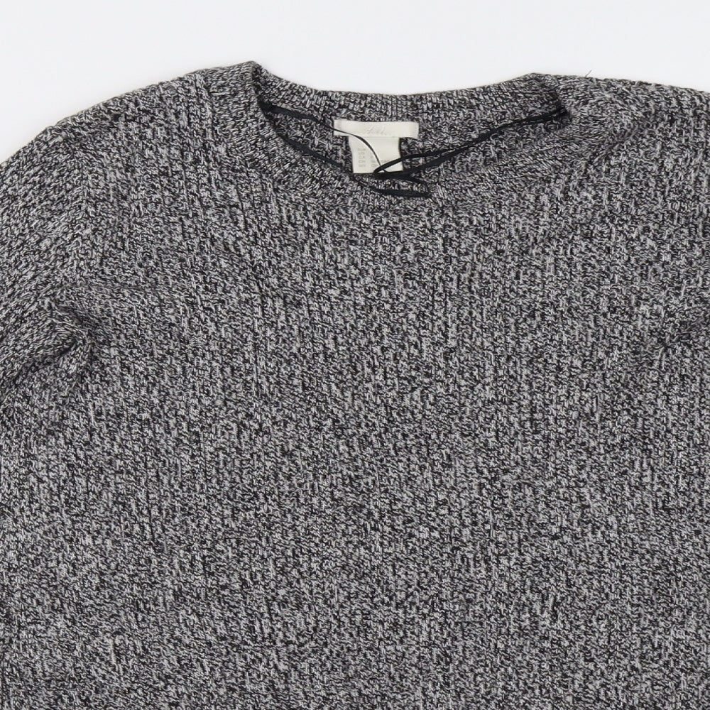 H&M Womens Grey   Pullover Sweatshirt Size M
