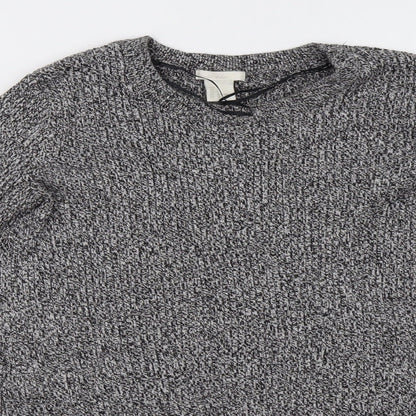 H&M Womens Grey   Pullover Sweatshirt Size M