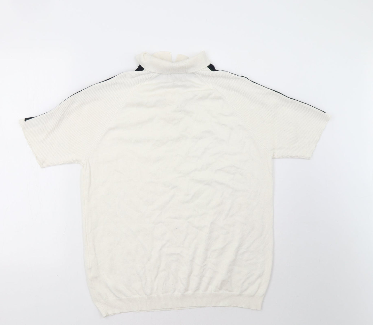 River Island Mens White    Polo Size L