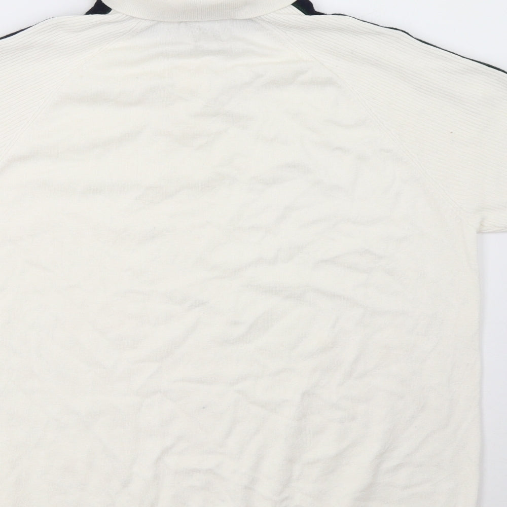 River Island Mens White    Polo Size L