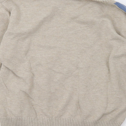Rebel Boys Beige Geometric  Pullover Sweatshirt Size 5-6 Years