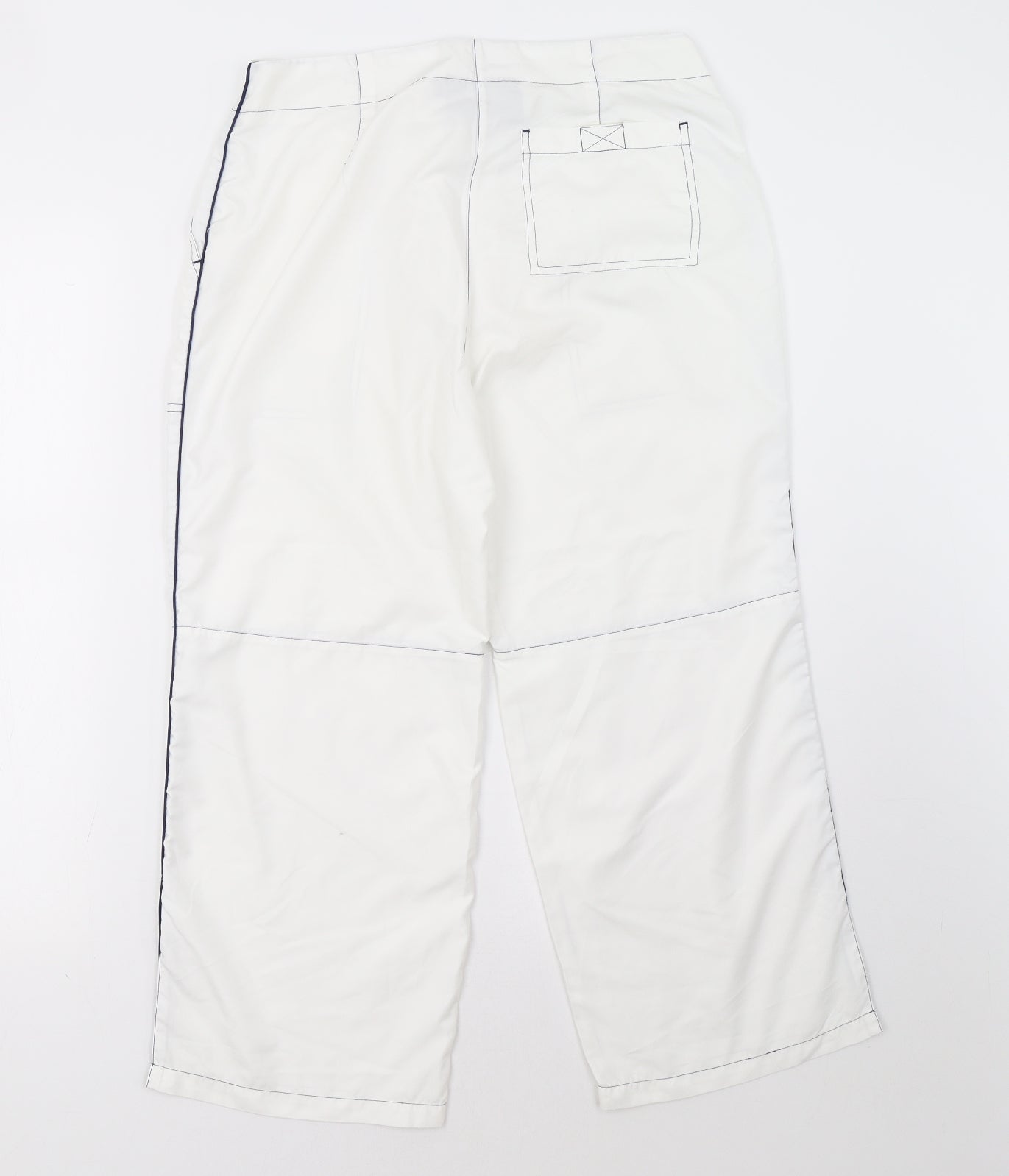 l.f.l Womens White   Cropped Trousers Size 12 L24 in