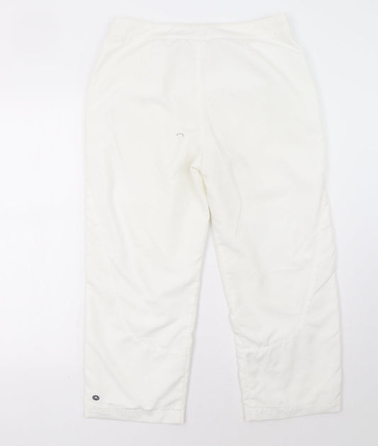 ellesse Womens White   Cropped Trousers Size 12 L25 in