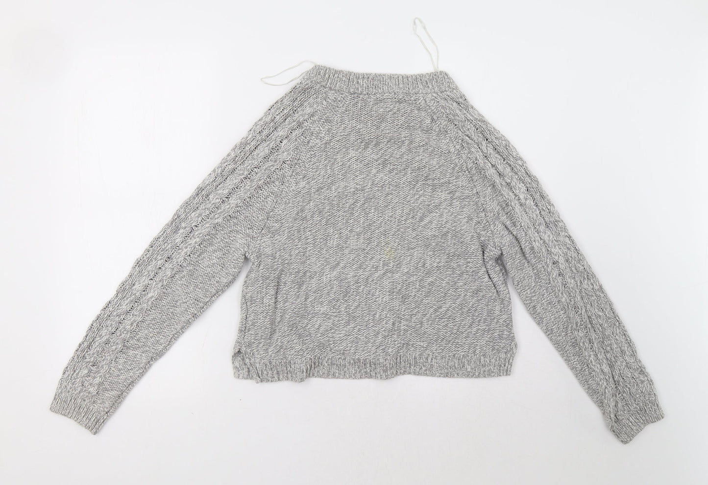 H&M Womens Grey   Pullover Sweatshirt Size M