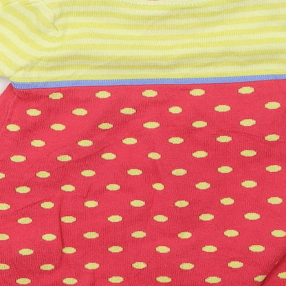 Marks and Spencer Girls Yellow Polka Dot  A-Line  Size 36 Months