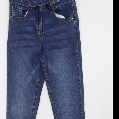 M&Co Girls Blue  Denim Skinny Jeans Size 12 Years