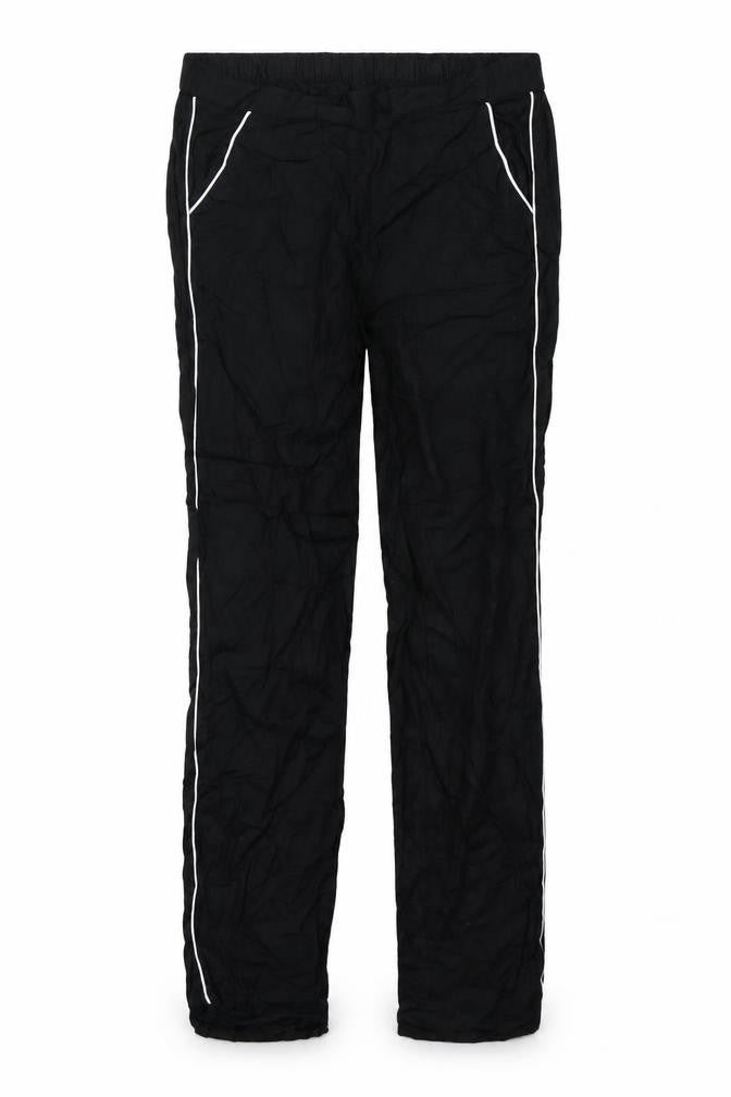 Front view of House of Fraser women’s black trousers, size M, 30-inch leg