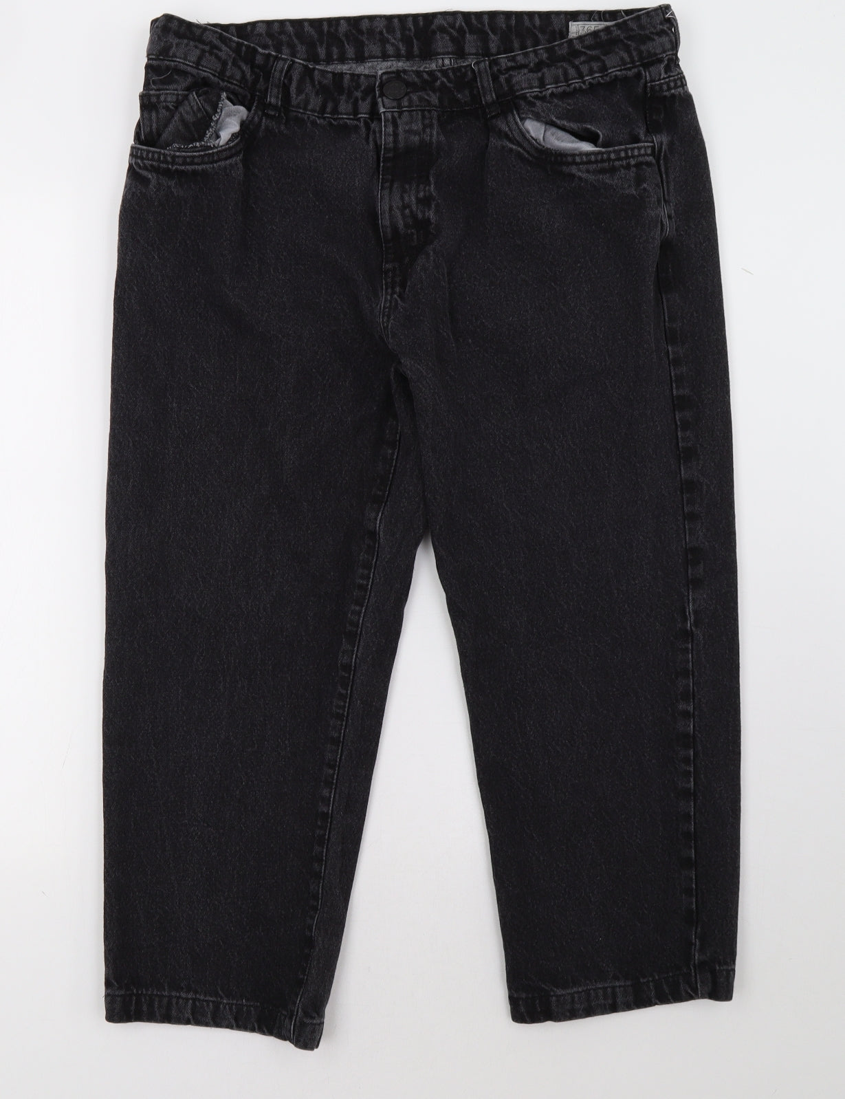 365 Womens Black   Cropped Jeans Size 38 L26 in
