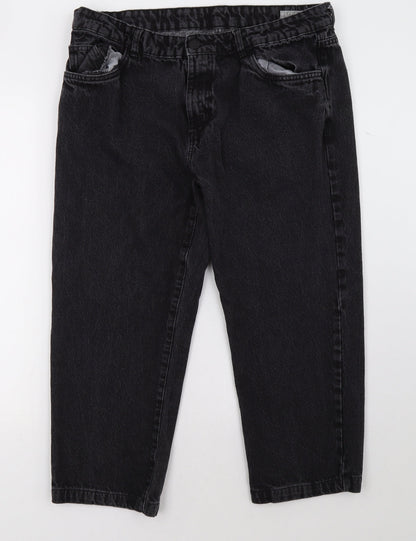 365 Womens Black   Cropped Jeans Size 38 L26 in