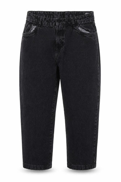 Womens UK Size 38 365 Regular Fit Cropped Black Jeans