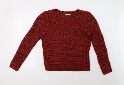 Additional front view of Matalan women’s red pullover sweatshirt, size M