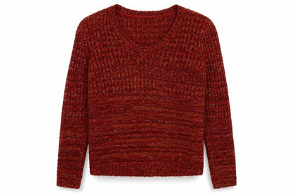 Front view of Matalan women’s red pullover sweatshirt, size M