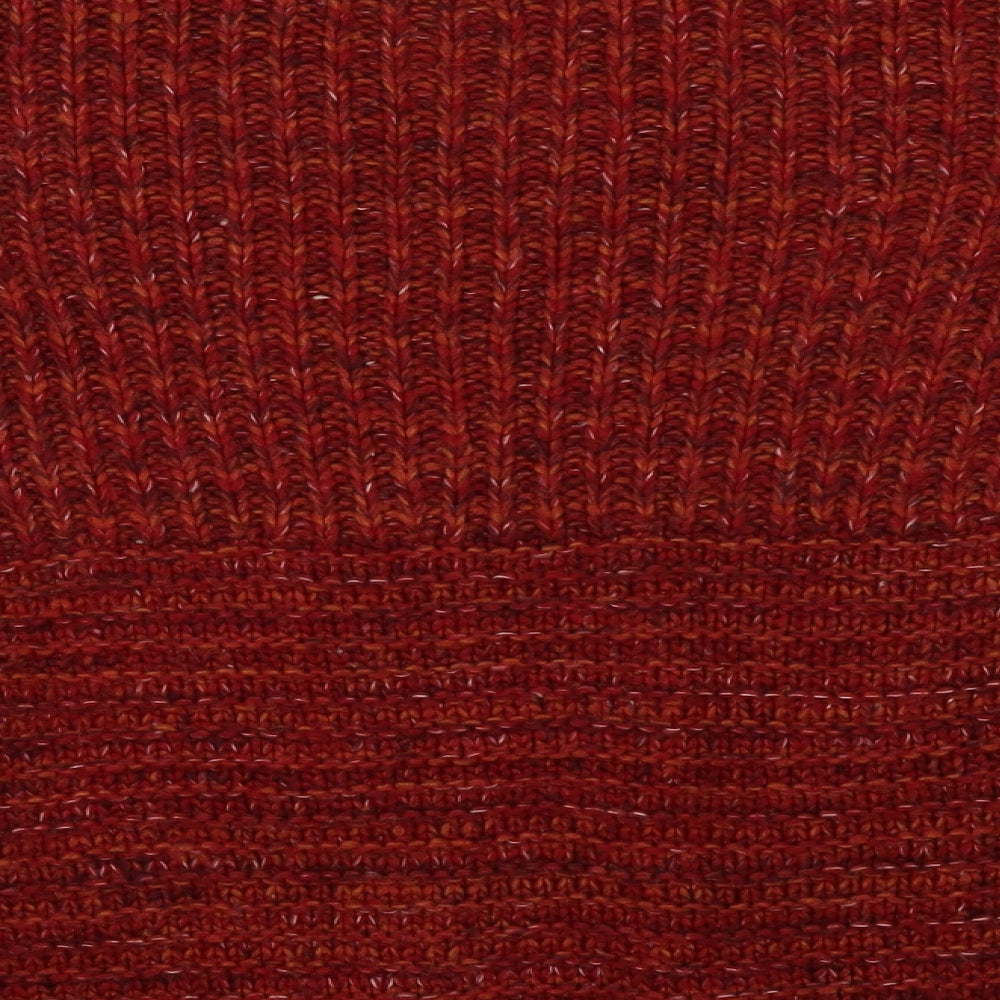 Brand and care label for Matalan women’s red pullover sweatshirt, size M