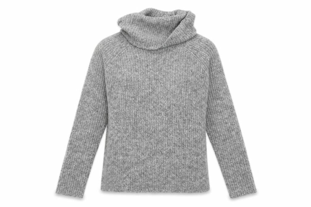 Front view of Matalan women’s grey pullover sweatshirt, size S